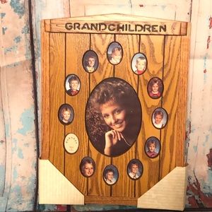 Robarb’s Oak Wood Frame Grandchildren FRAMED